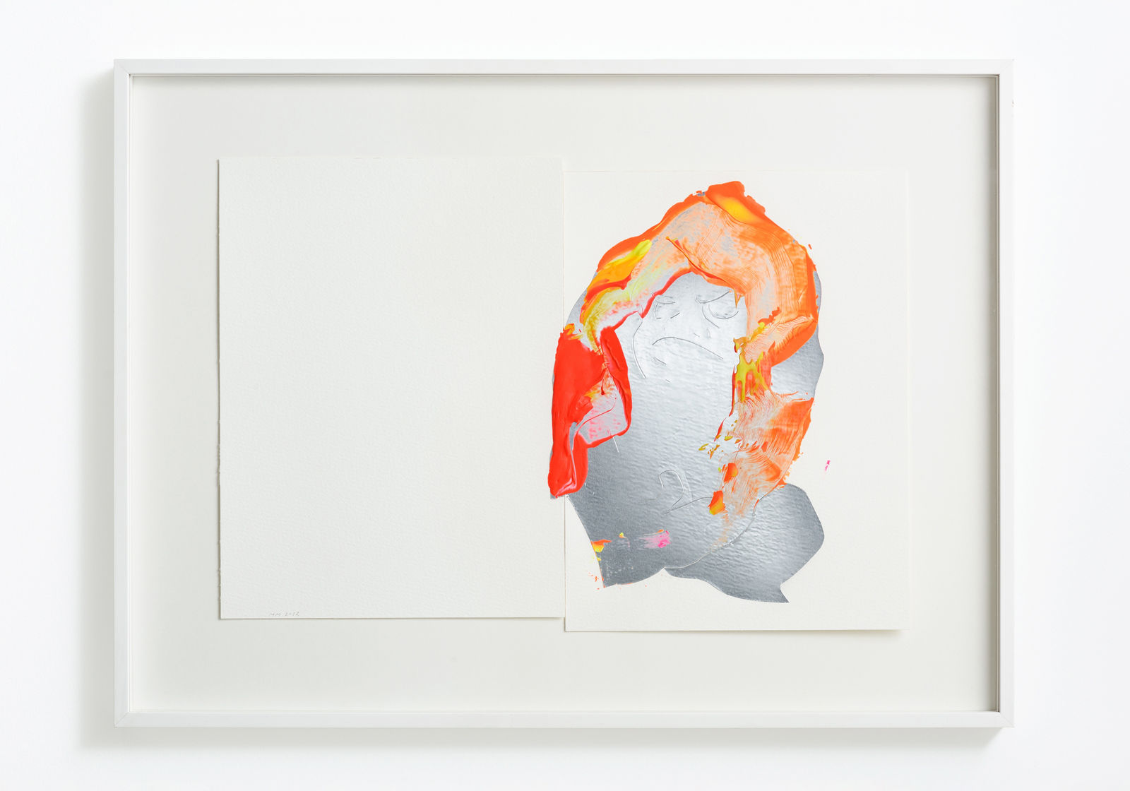 湊 茉莉/ Mari Minato, 王朝シリーズXI, 守護神像/ Dynasty Series XI, Guardian 2017, アクリル, アルミニウム, 紙/ Acrylic and aluminum on paper, H33 × W48 cm