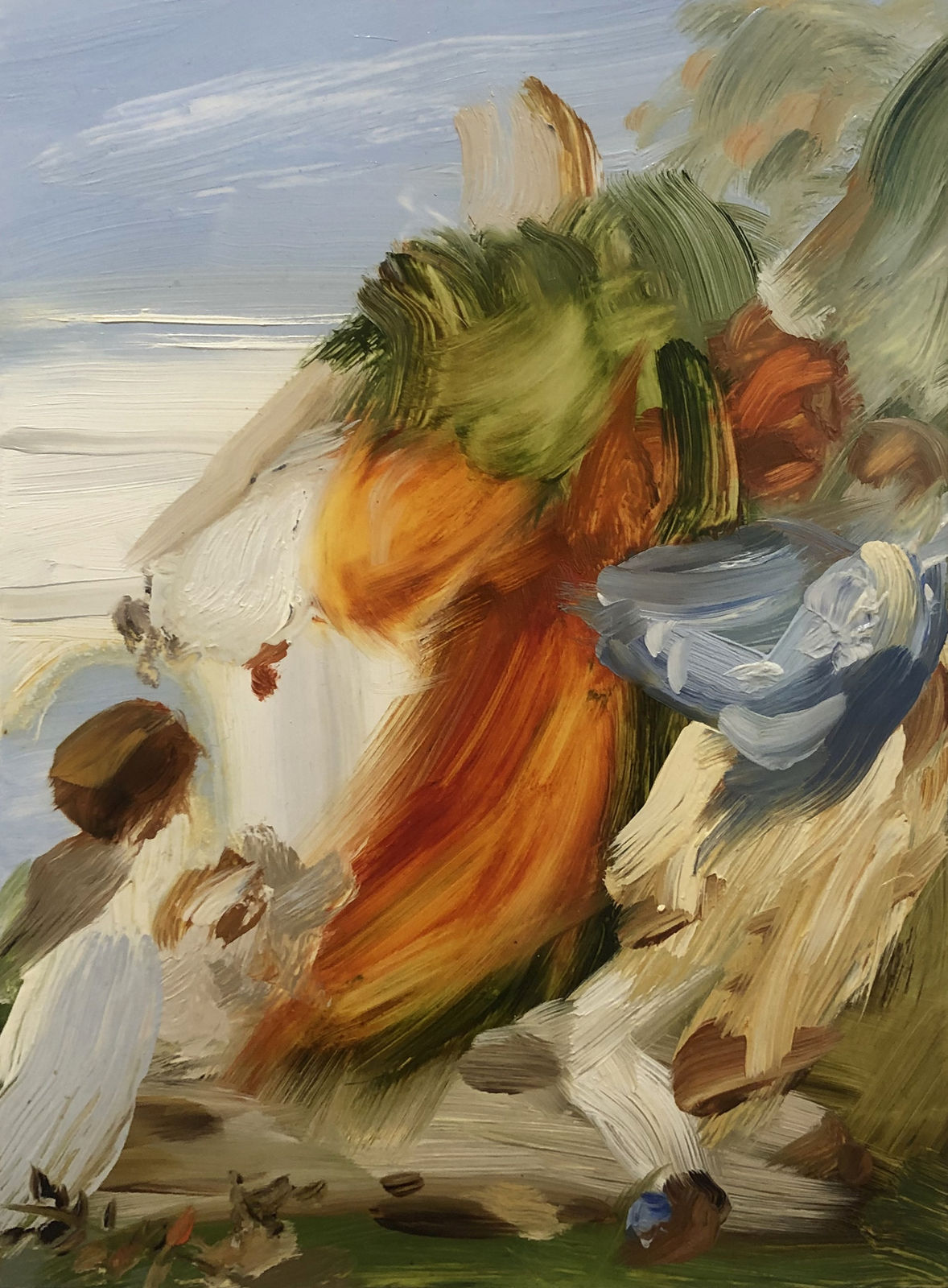 Elise Ansel, Oil Study II for Generosity, 2019