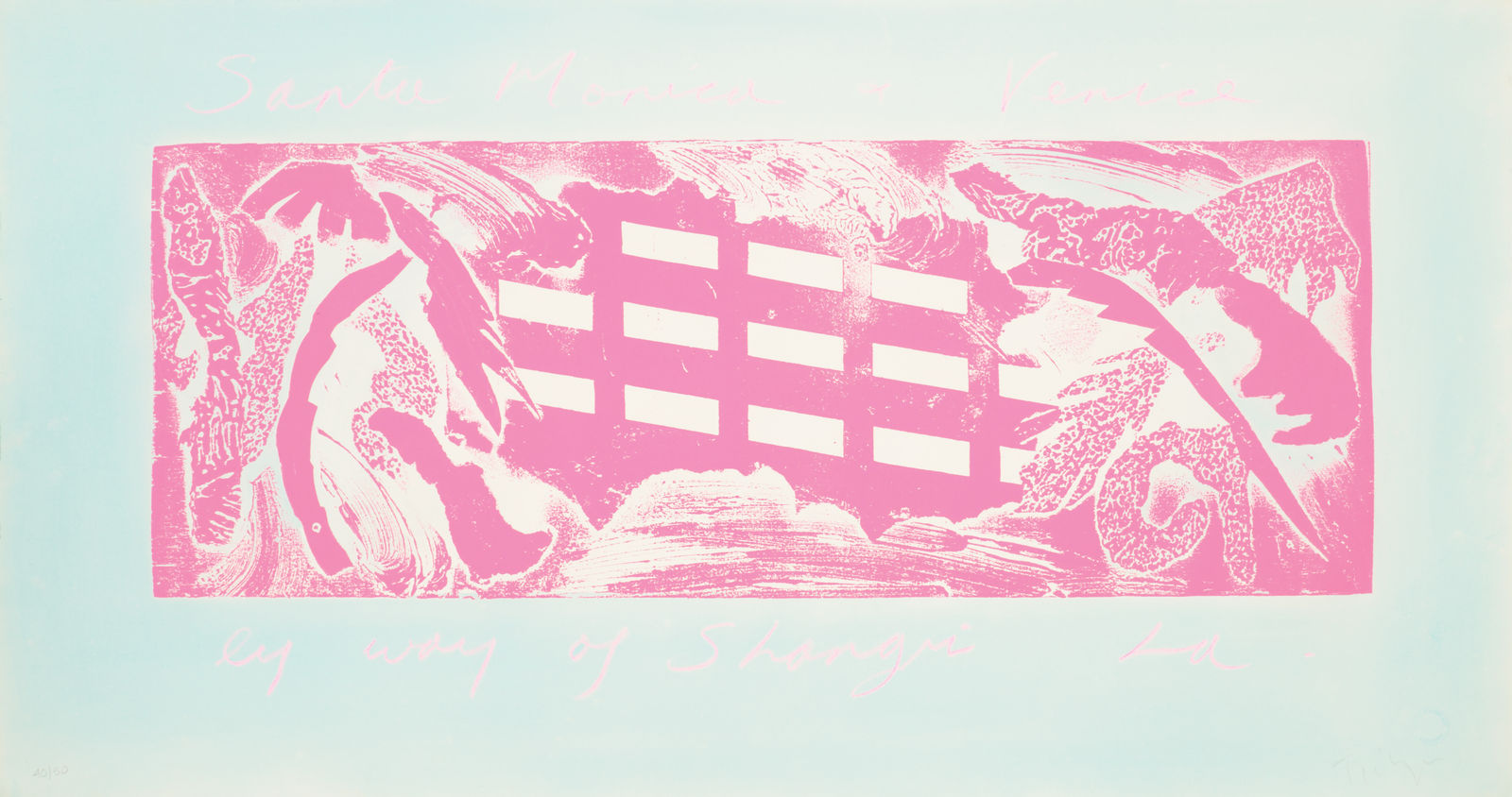 William Tillyer, Santa Monica to Venice - The American Suite, 1985