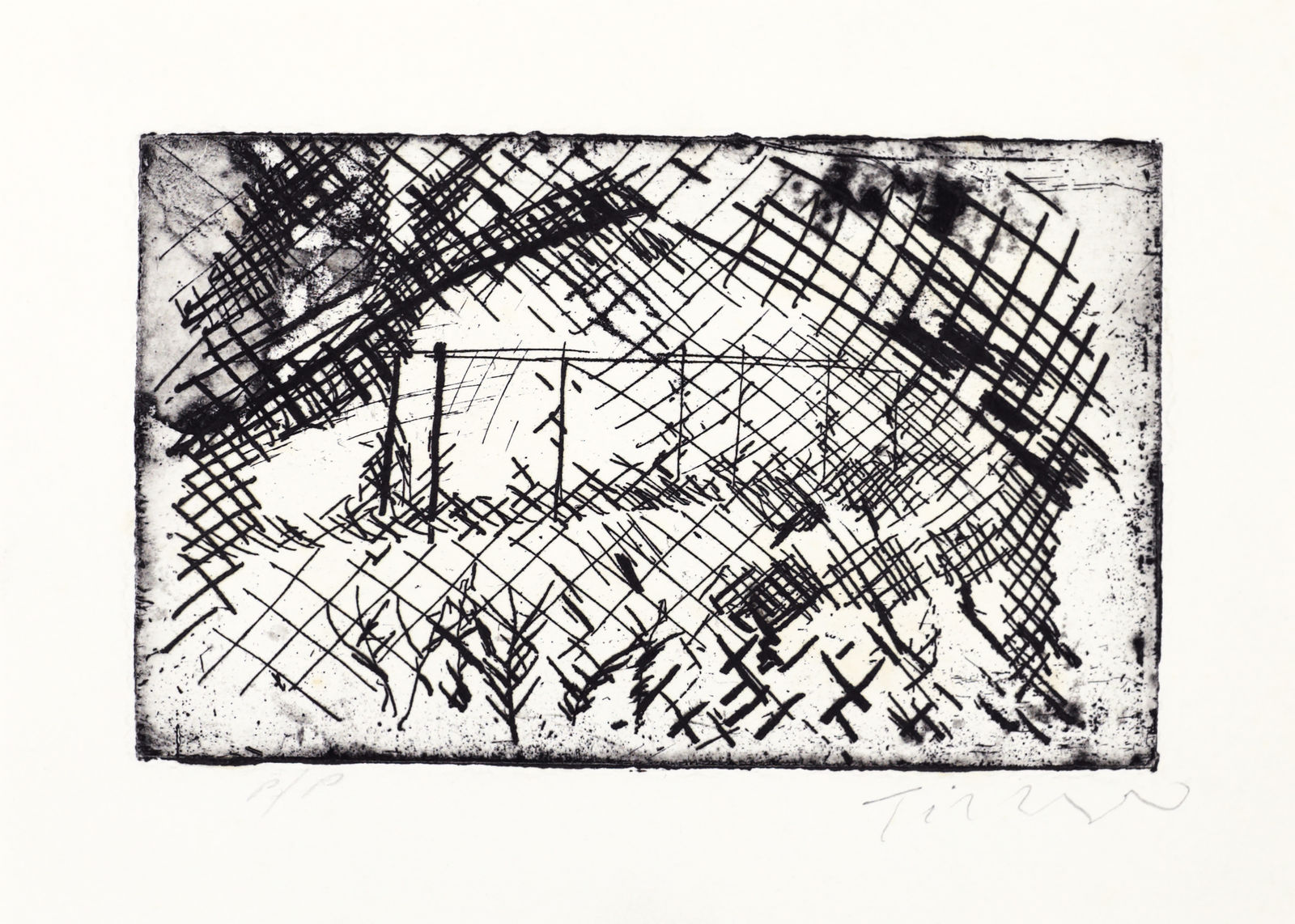 William Tillyer, Vegetable Garden Underhill, 1972