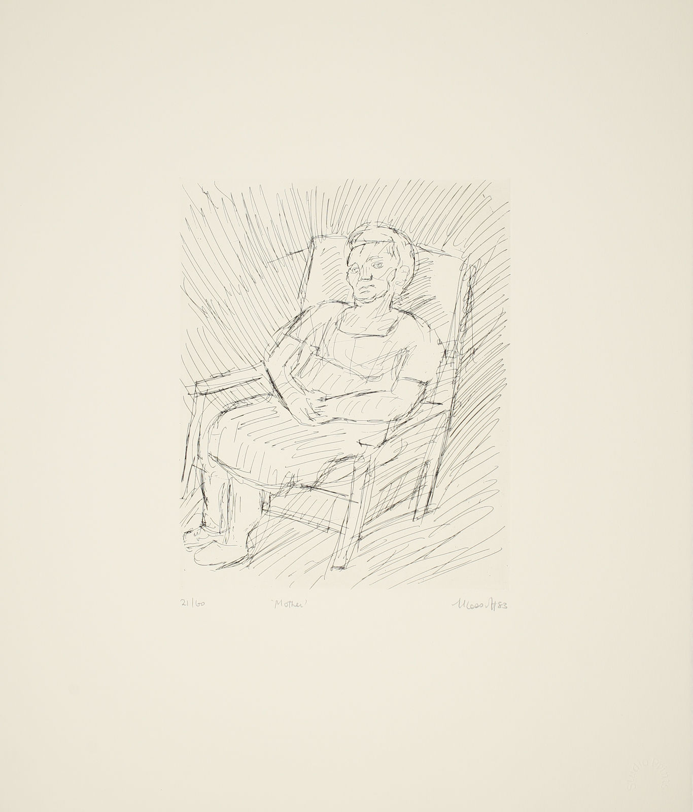 Leon Kossoff, Mother, 1982