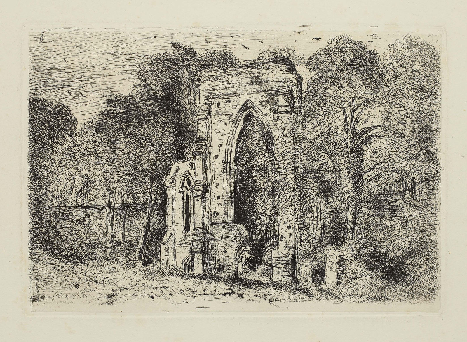 John Constable, The Ruins of Netley Abbey, c.1816