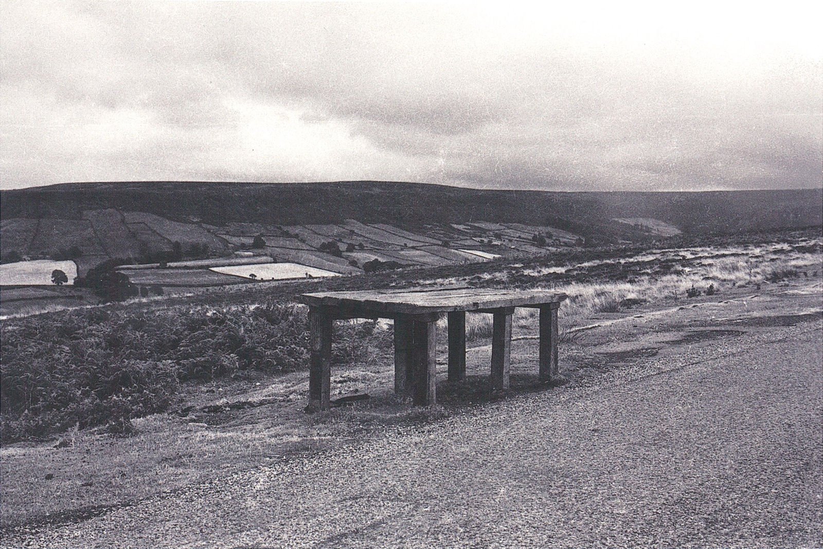 William Tillyer, The Furnished Landscape - Milk Stands, 1977