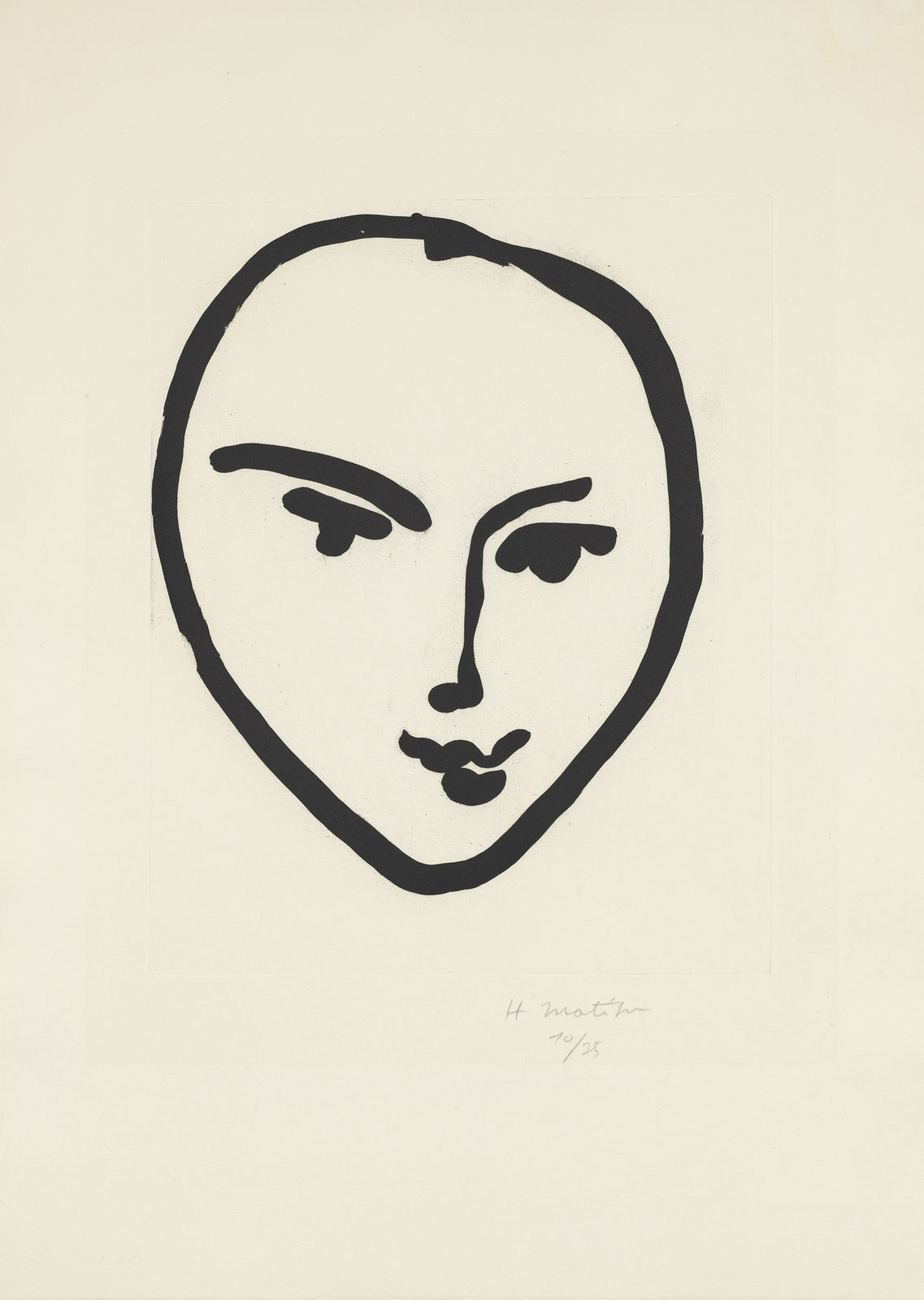 Henri Matisse, Nadia. Masque souriant, 1948