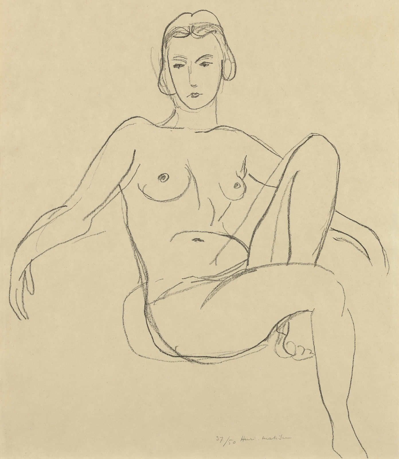Henri Matisse, Nu assis les bras étendus, 1925