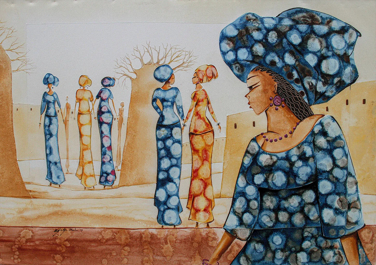 Discover the stunning works of Djedje Mel, including 