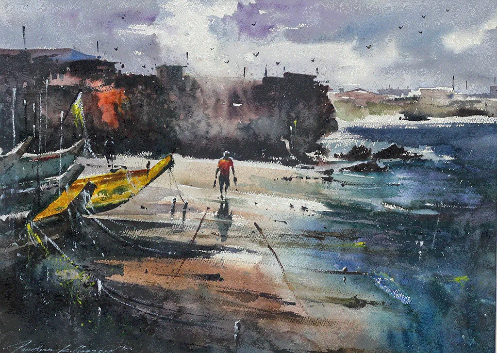 Ghanaian watercolor Artist