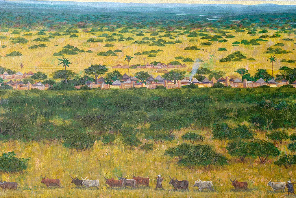 Discover the stunning Savannah Valley View by artist Ato Delaquis at Berj Art Gallery. Explore this unique piece and other works by the talented artist.