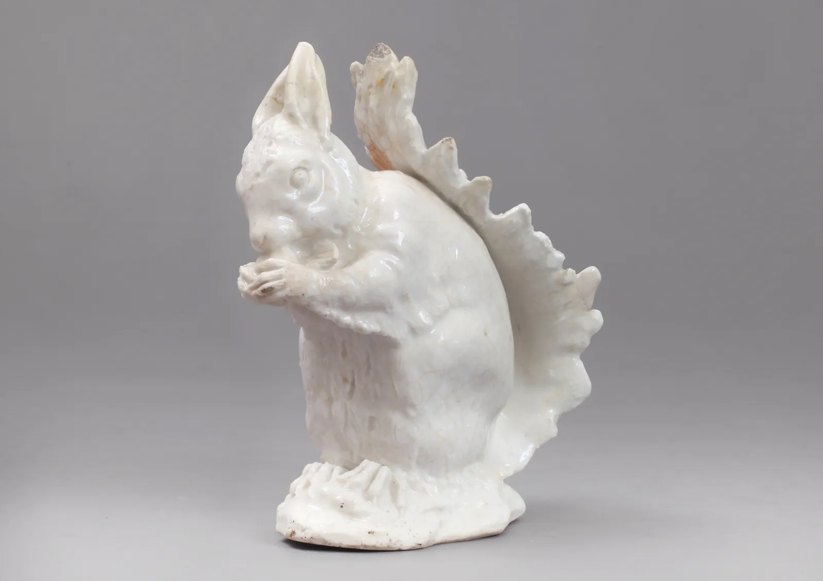 Highly Important Early Chelsea Porcelain Red Squirrel, of the Incised Triangle Period, Circa 1745-49