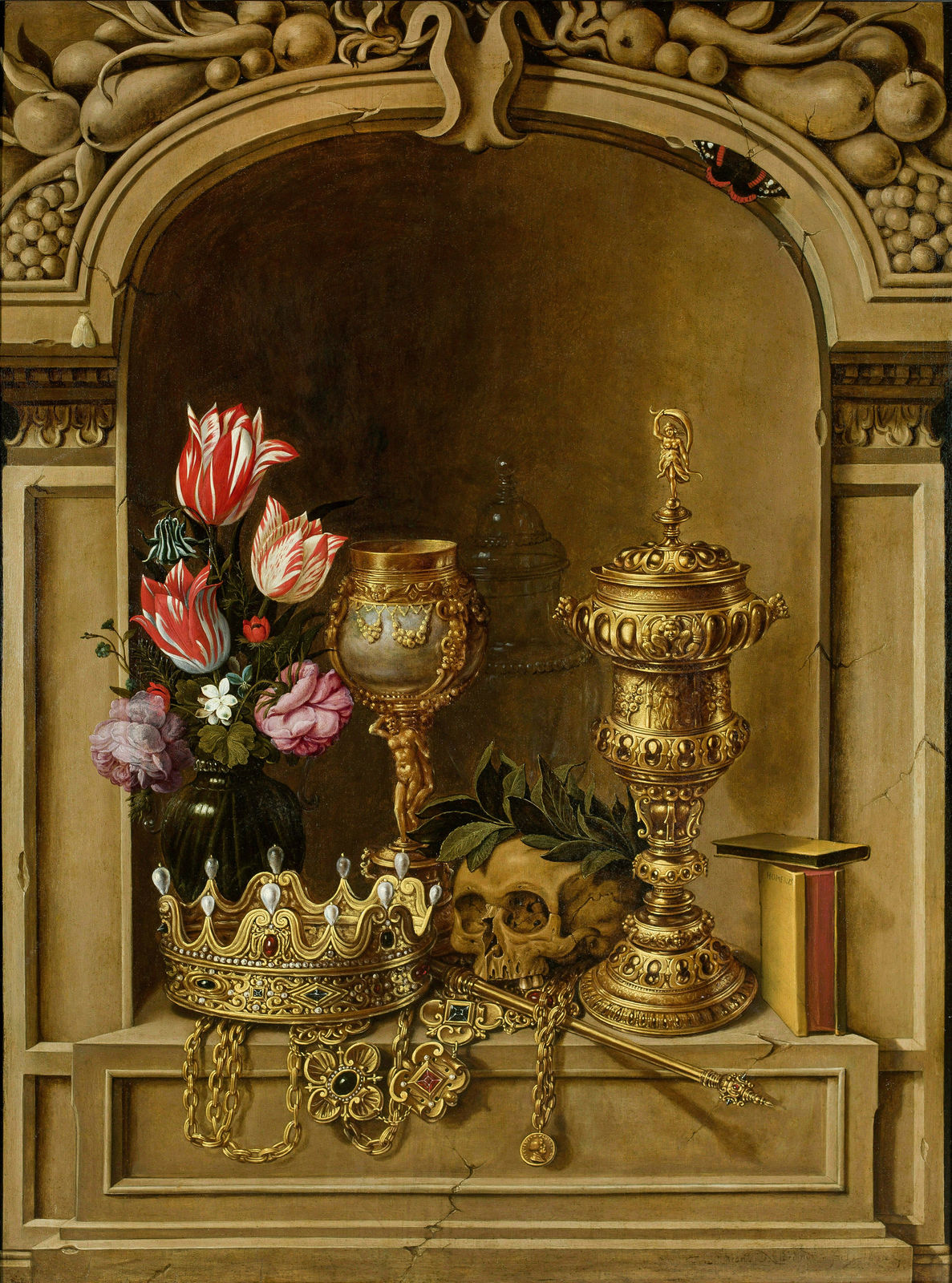 Adriaen VAN NIEULANDT, Nature morte à la Vanité
