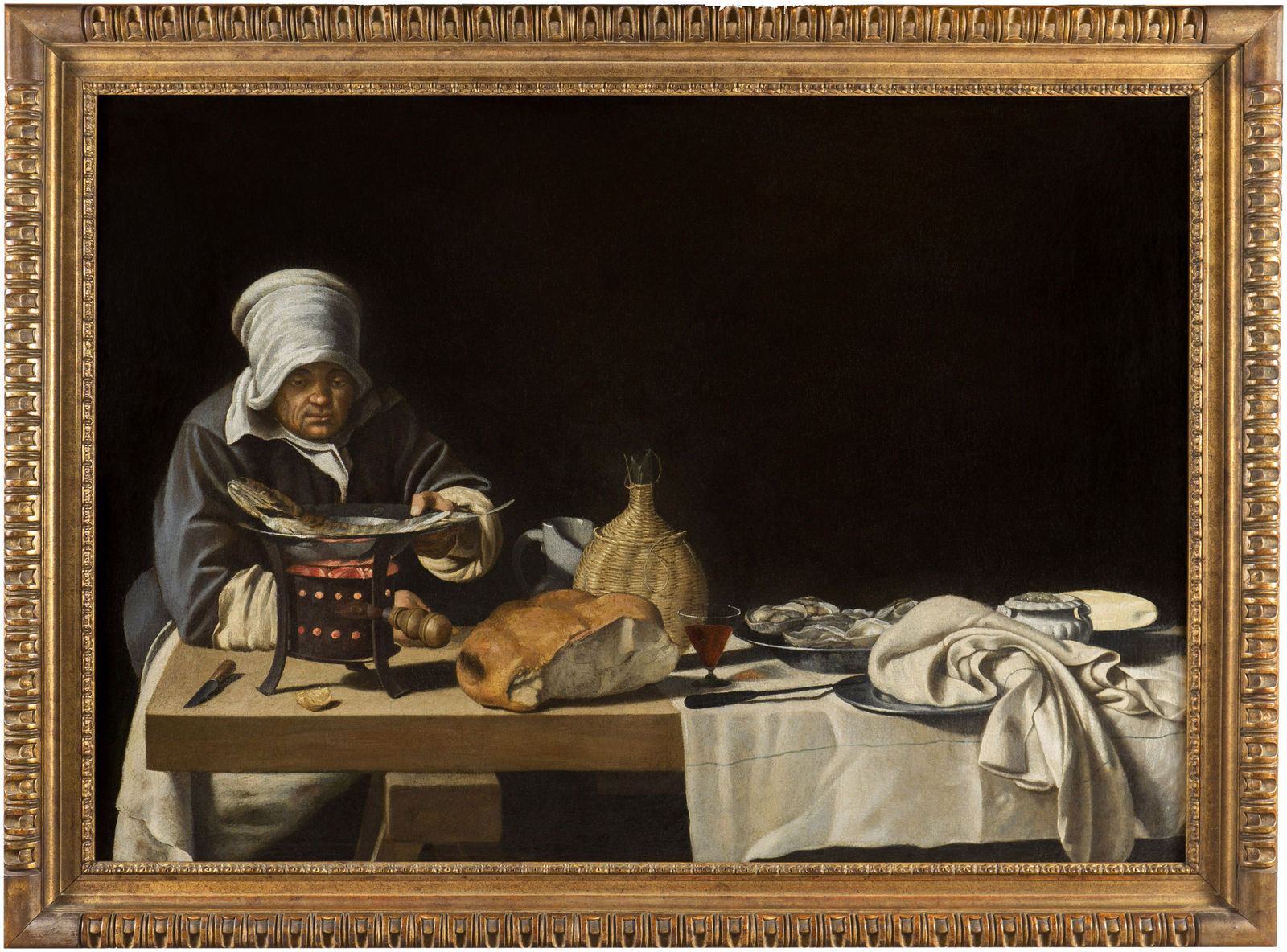 Abraham LEROY, Les préparatifs du repas