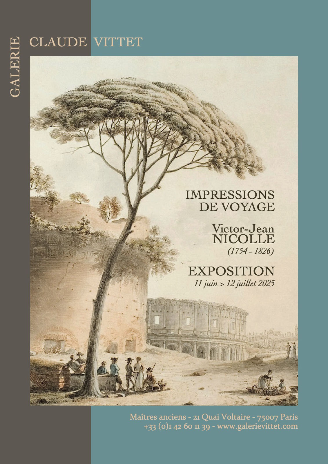 Victor Jean NICOLLE 1754 - Paris - 1826, EXPOSITION IMPRESSIONS DE VOYAGE