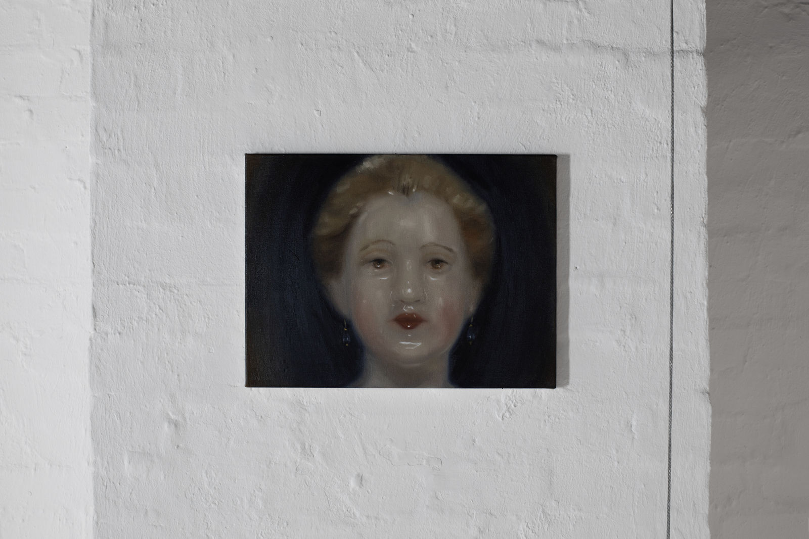 Nada Elkalaawy, Portrait with Teardrop Earrings, 2023