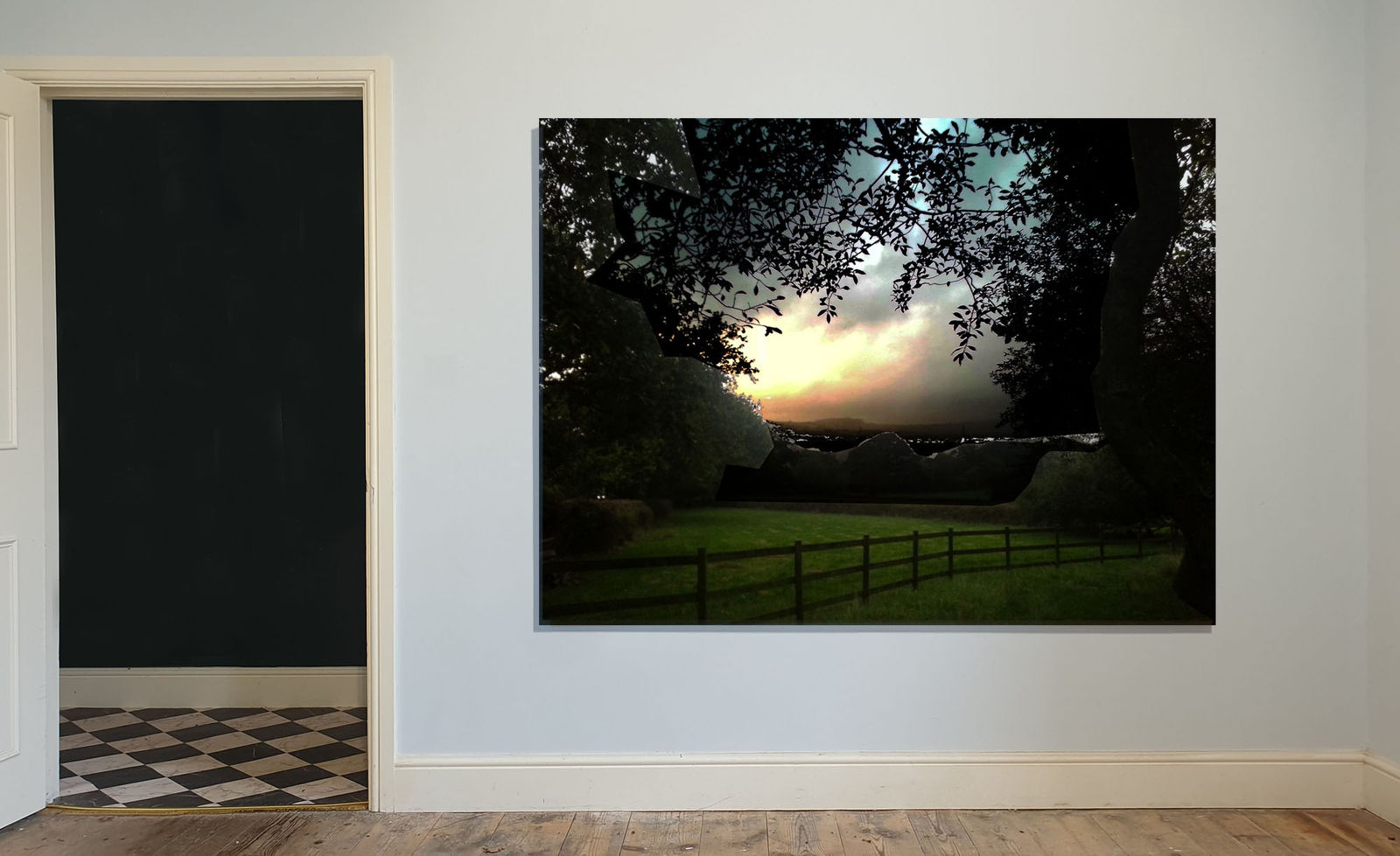 Kit Glaisyer, Proposal: View through the trees 6x7 foot