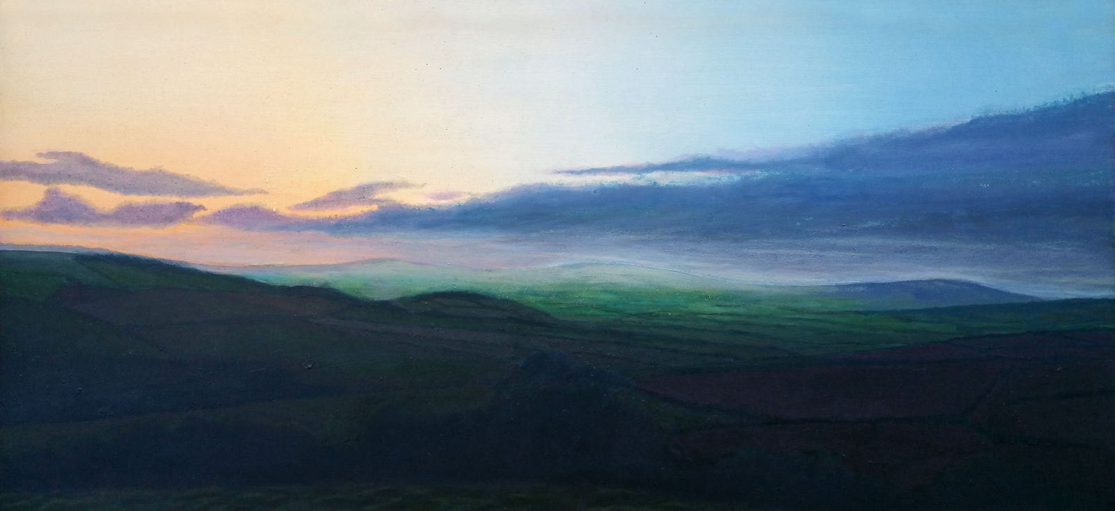 Kit Glaisyer, Sunset above Allington Hill