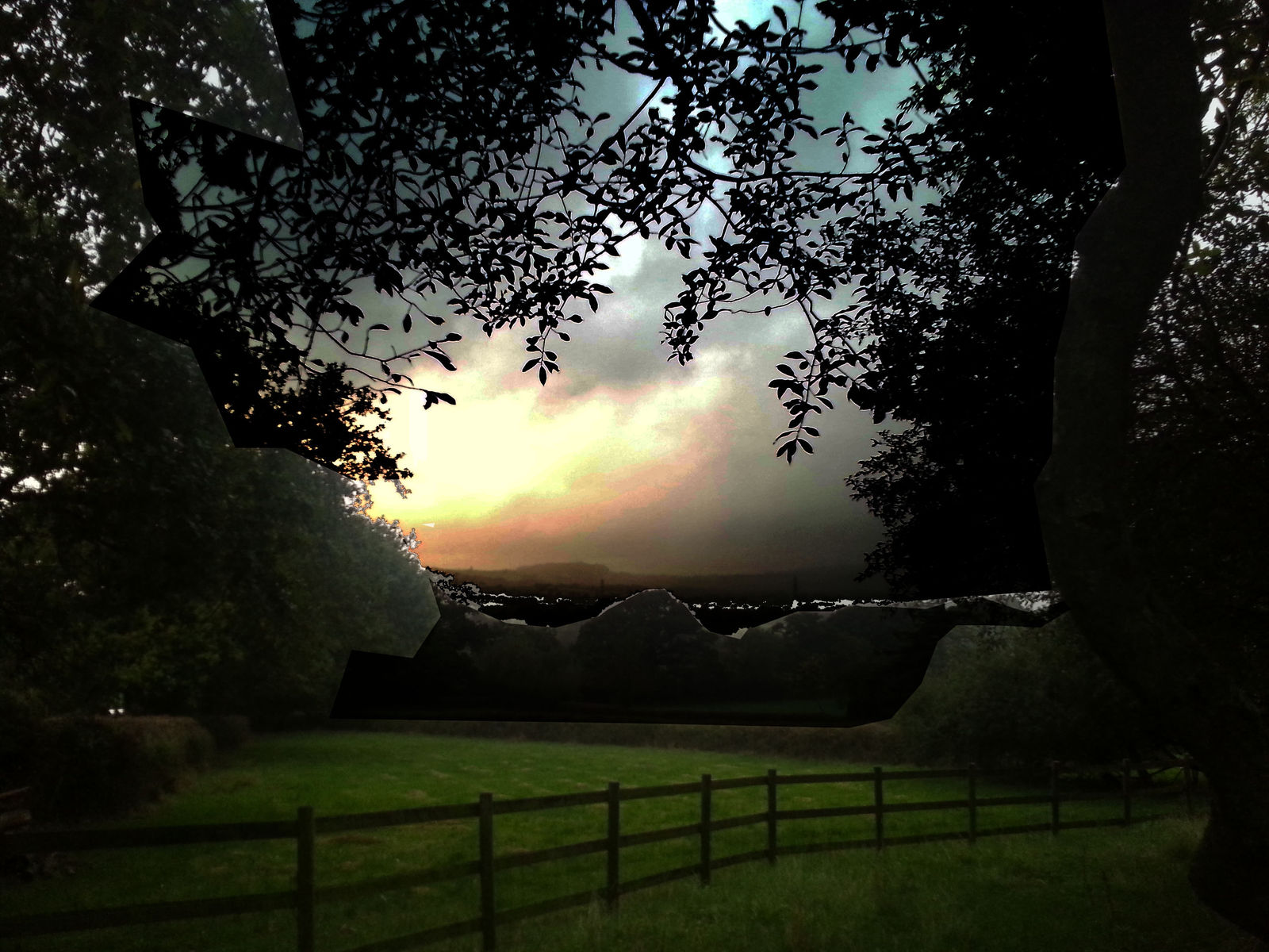 Kit Glaisyer, Proposal: View through the trees 6x7 foot