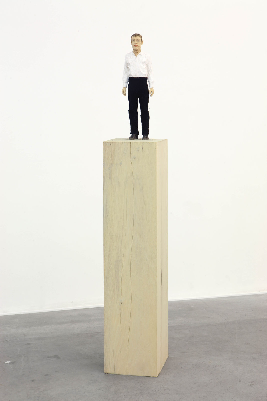 Stephan Balkenhol, Column figure of a man, 2010