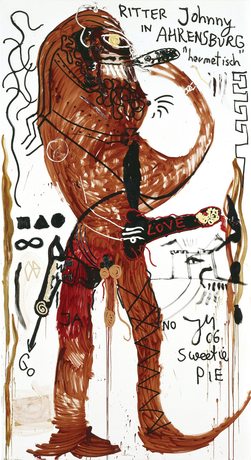 Jonathan Meese, Dr. HOP Phibes «Mann+Fräulein» im Süßen, 2006