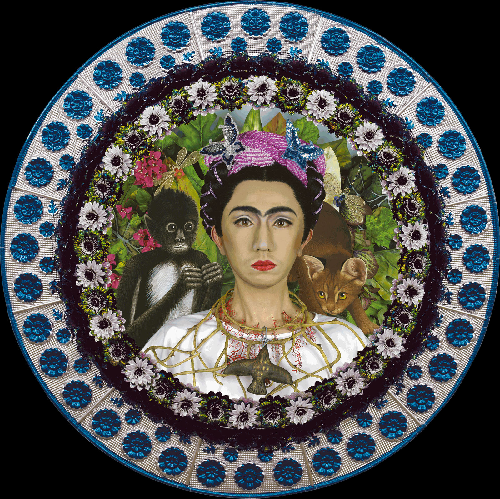 Yasumasa Morimura, An inner dialogue with Frida Kahlo (Collar of thorns), 2001