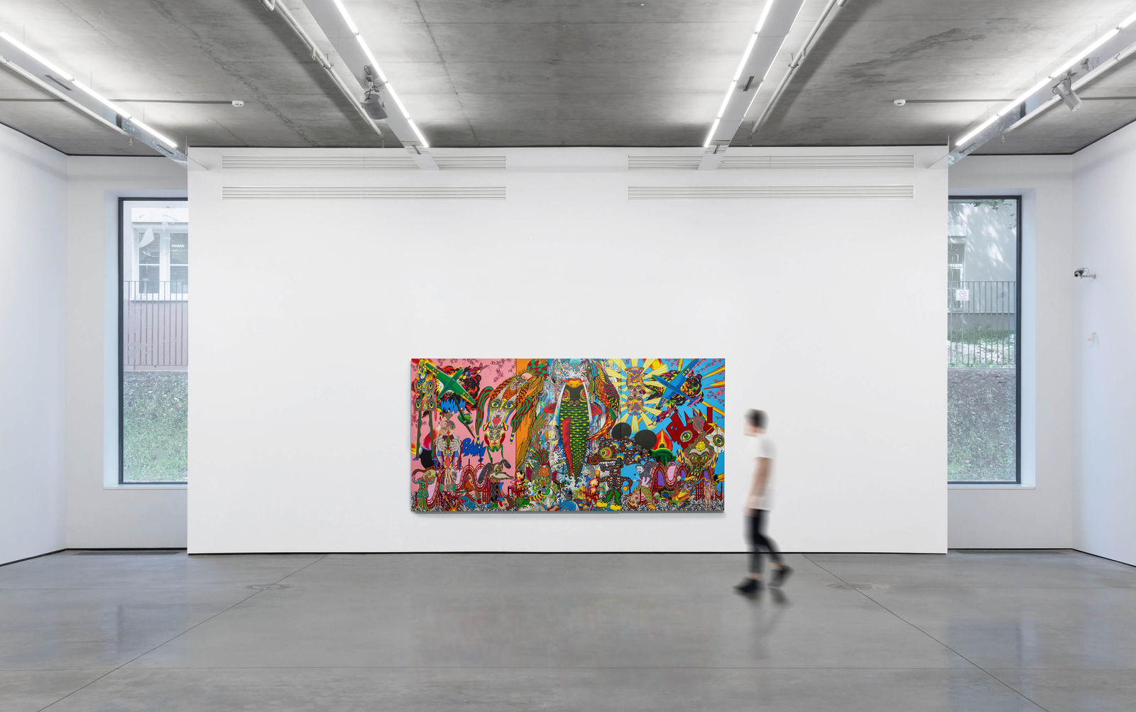 Keiichi Tanaami, Carp Climbing Waterfall, 2017