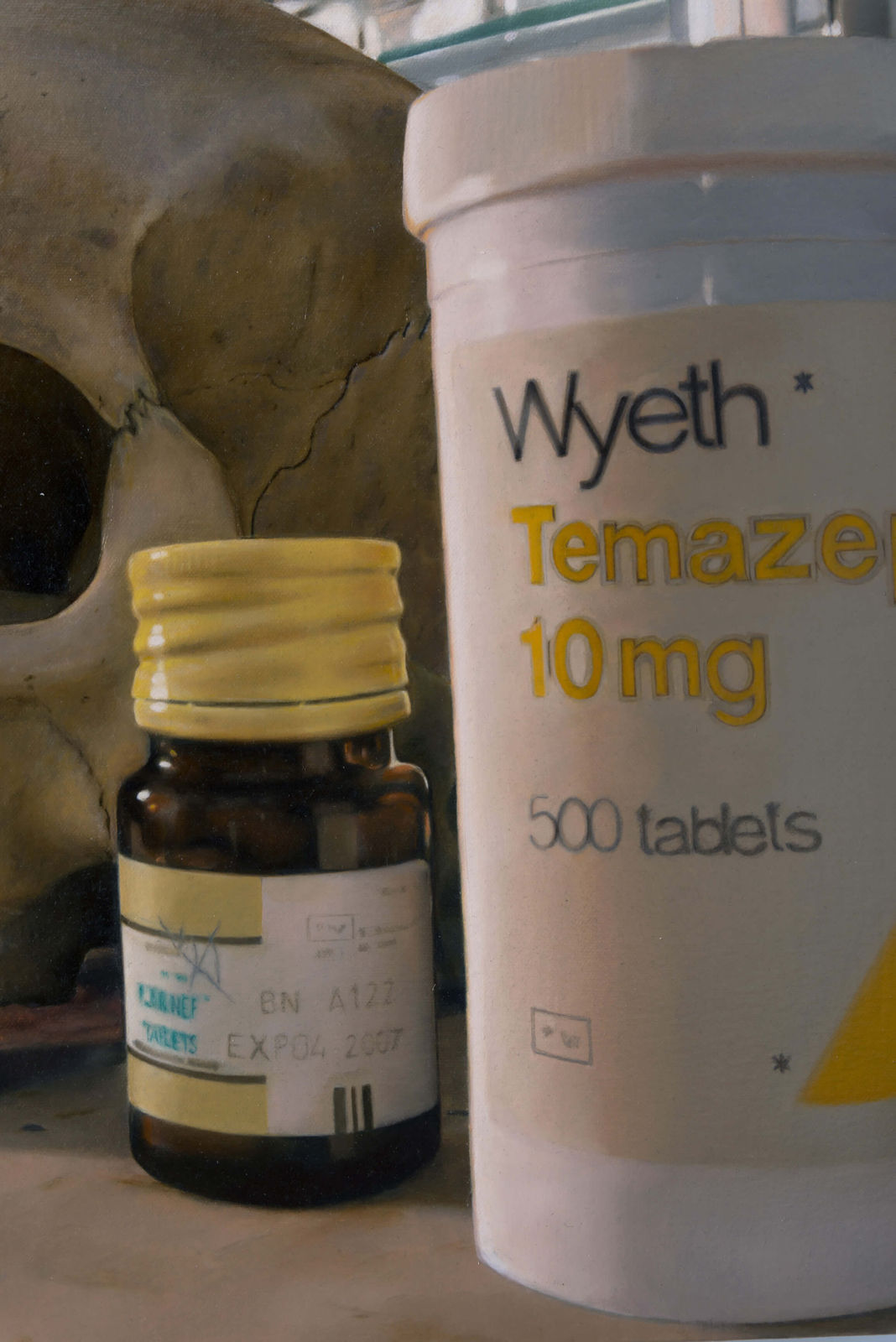 Damien Hirst, Skull with pills, 2008
