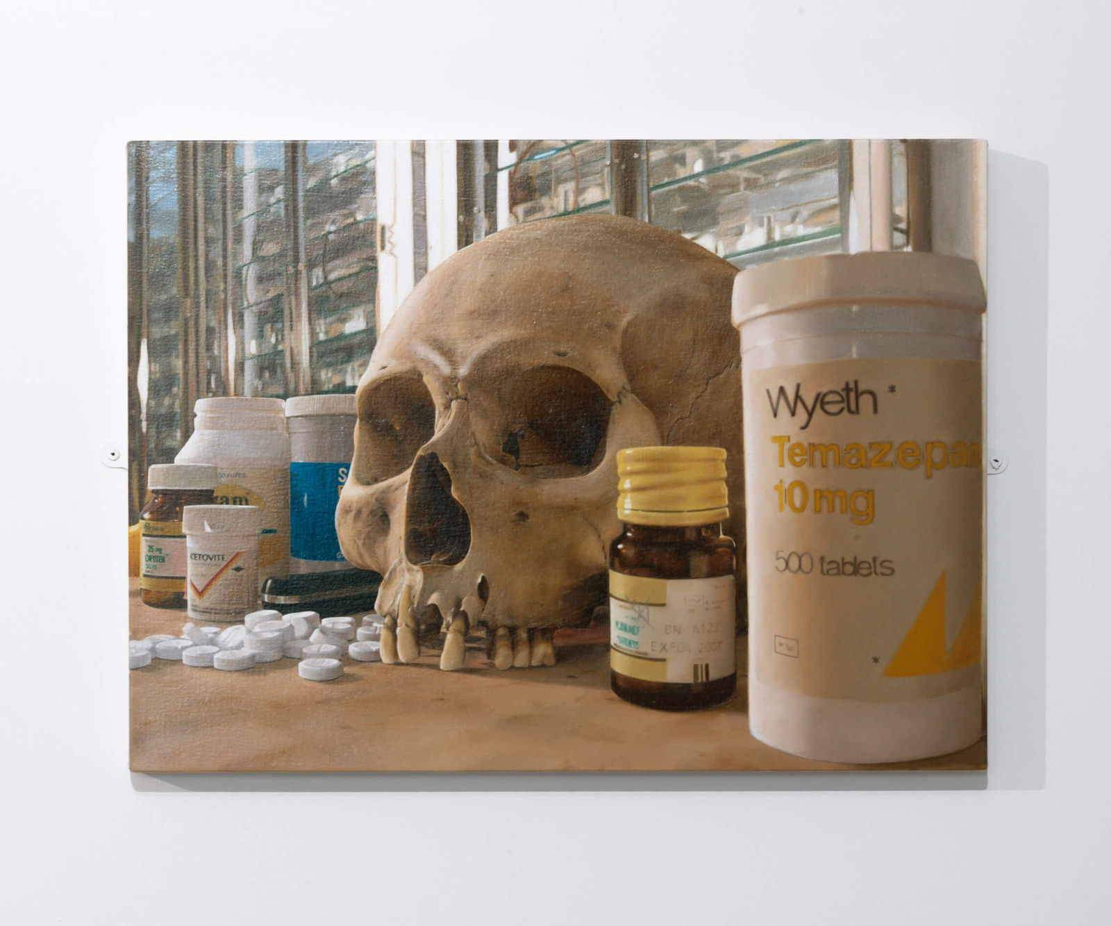 Damien Hirst, Skull with pills, 2008