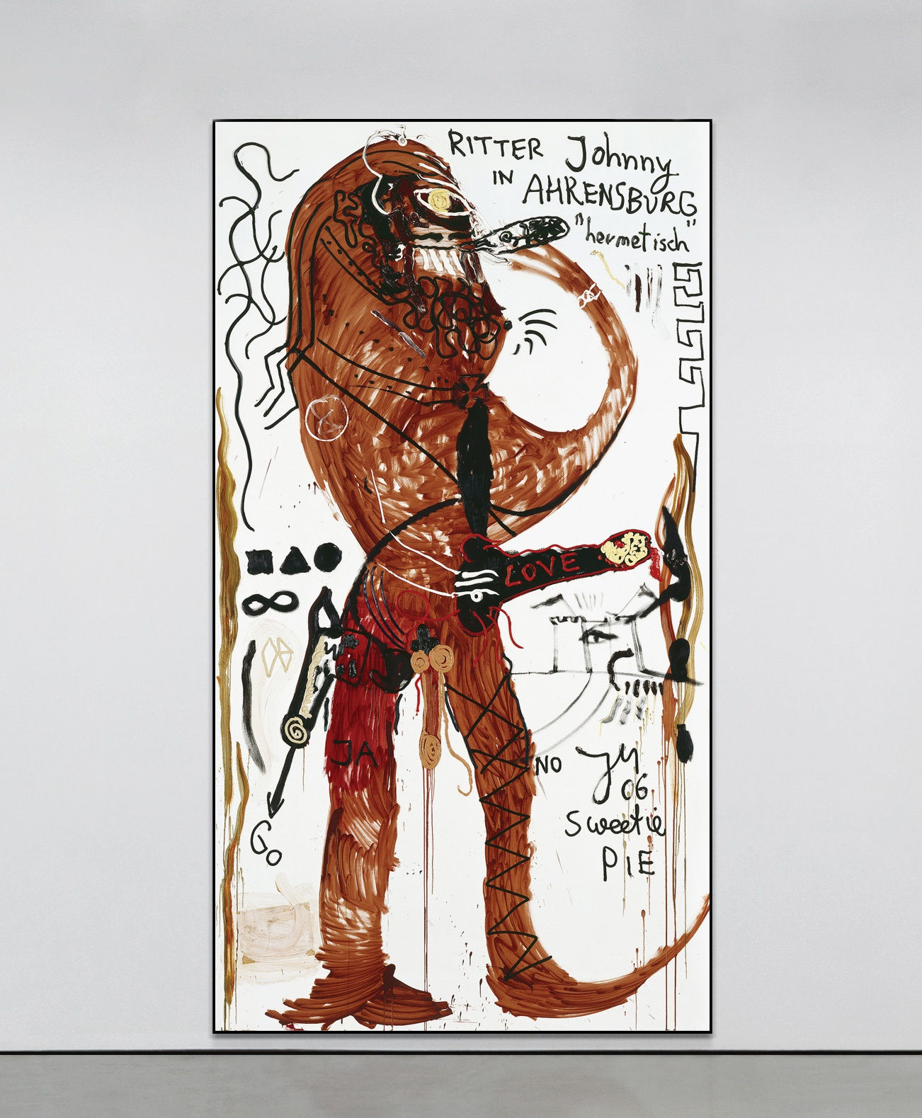 Jonathan Meese, Dr. HOP Phibes «Mann+Fräulein» im Süßen, 2006