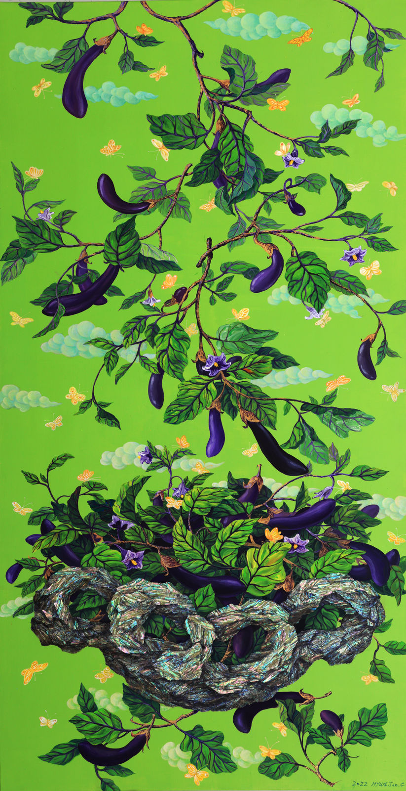 Purple Flying in the Sky