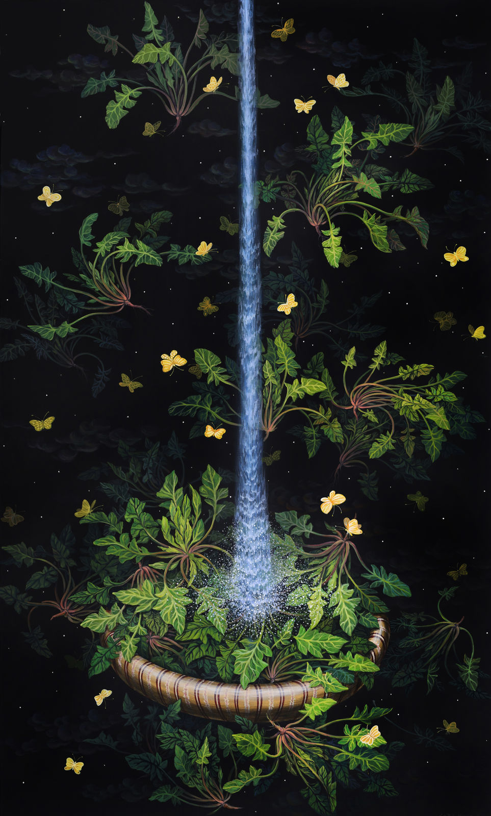 Spinach Flying in the Night Sky