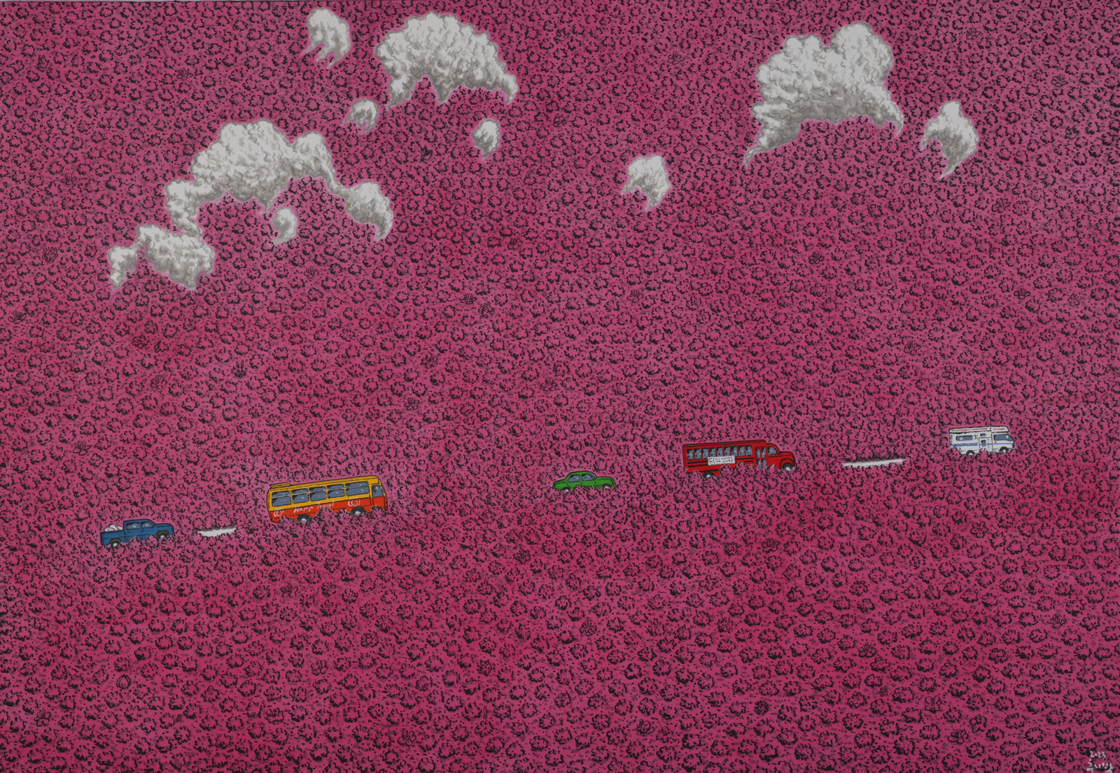 Hydrangeas in the Moonlight