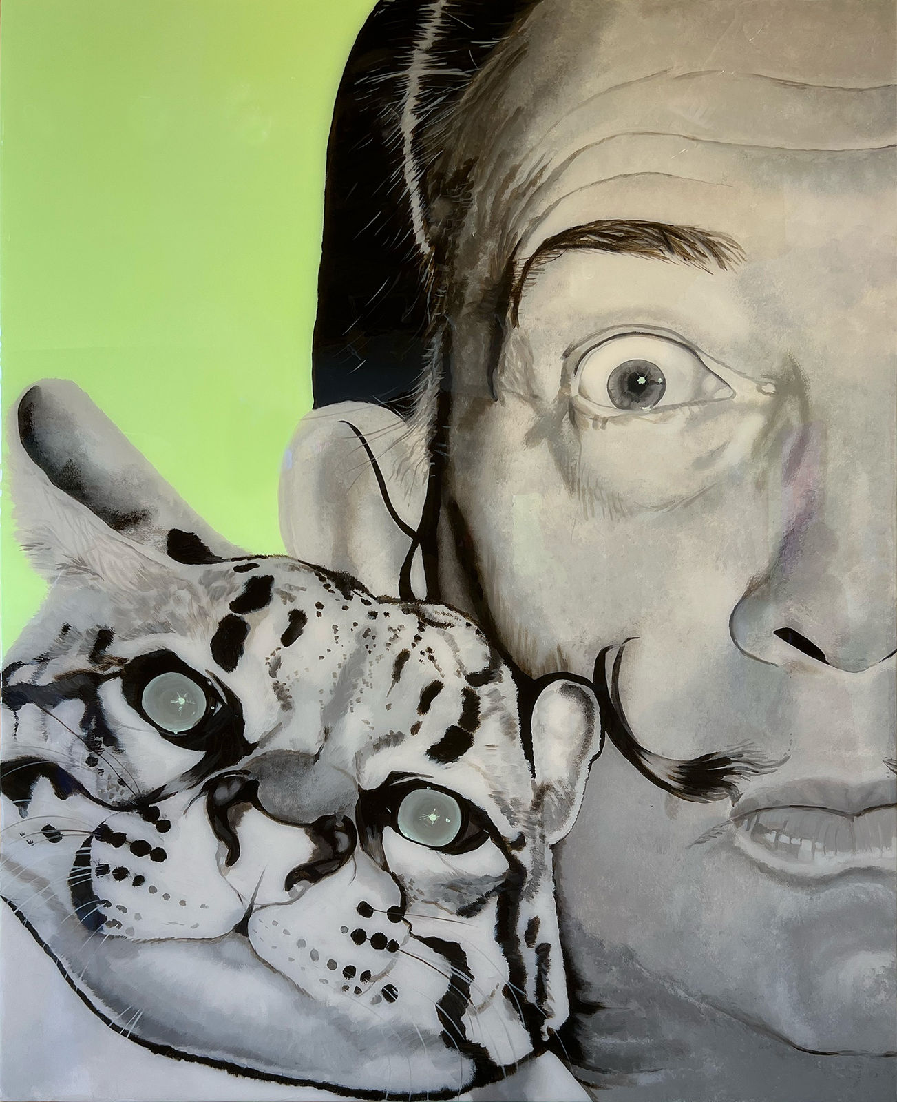 Victoria White, Salvador Dali with Ocelot, 2024