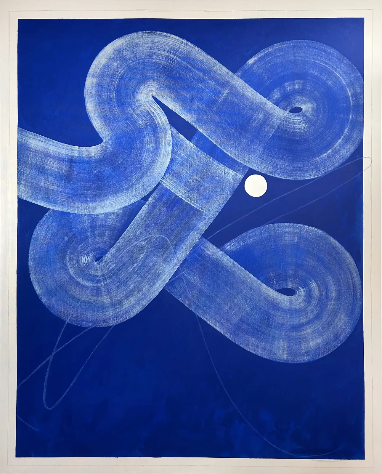 One More Drop, 2026 Signed House Paint and Oil Pastel on Canvas 150 x 120 cm