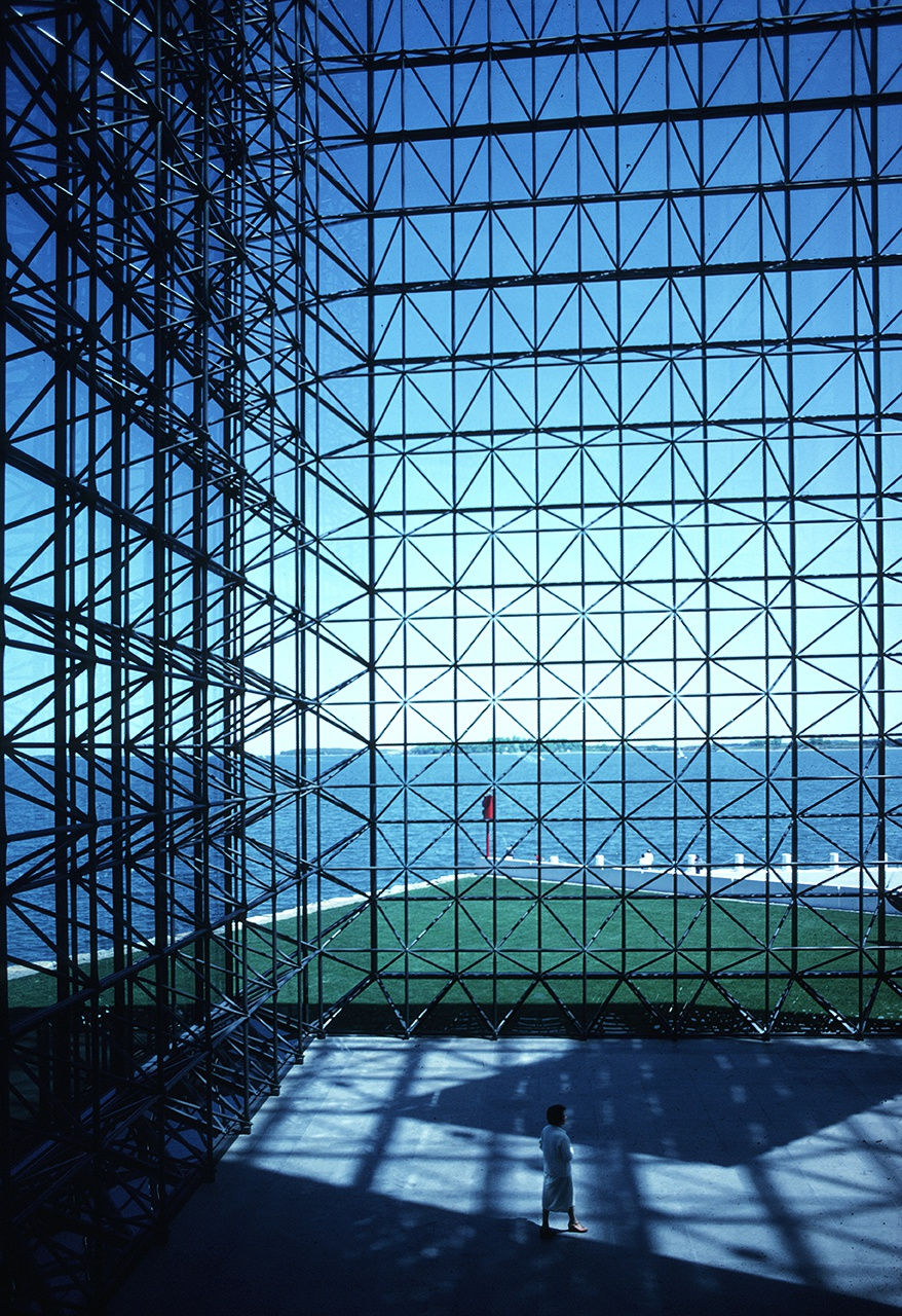 ARCHITECTURE USA 1980, John F. Kennedy Library Boston - I.M.Pei 1979, 1980