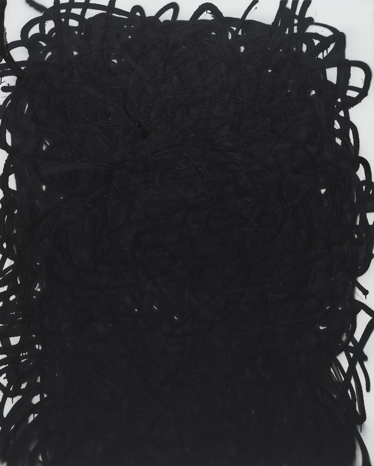 12, spray paint and oil on canvas, 162.2x130.3cm, 2019