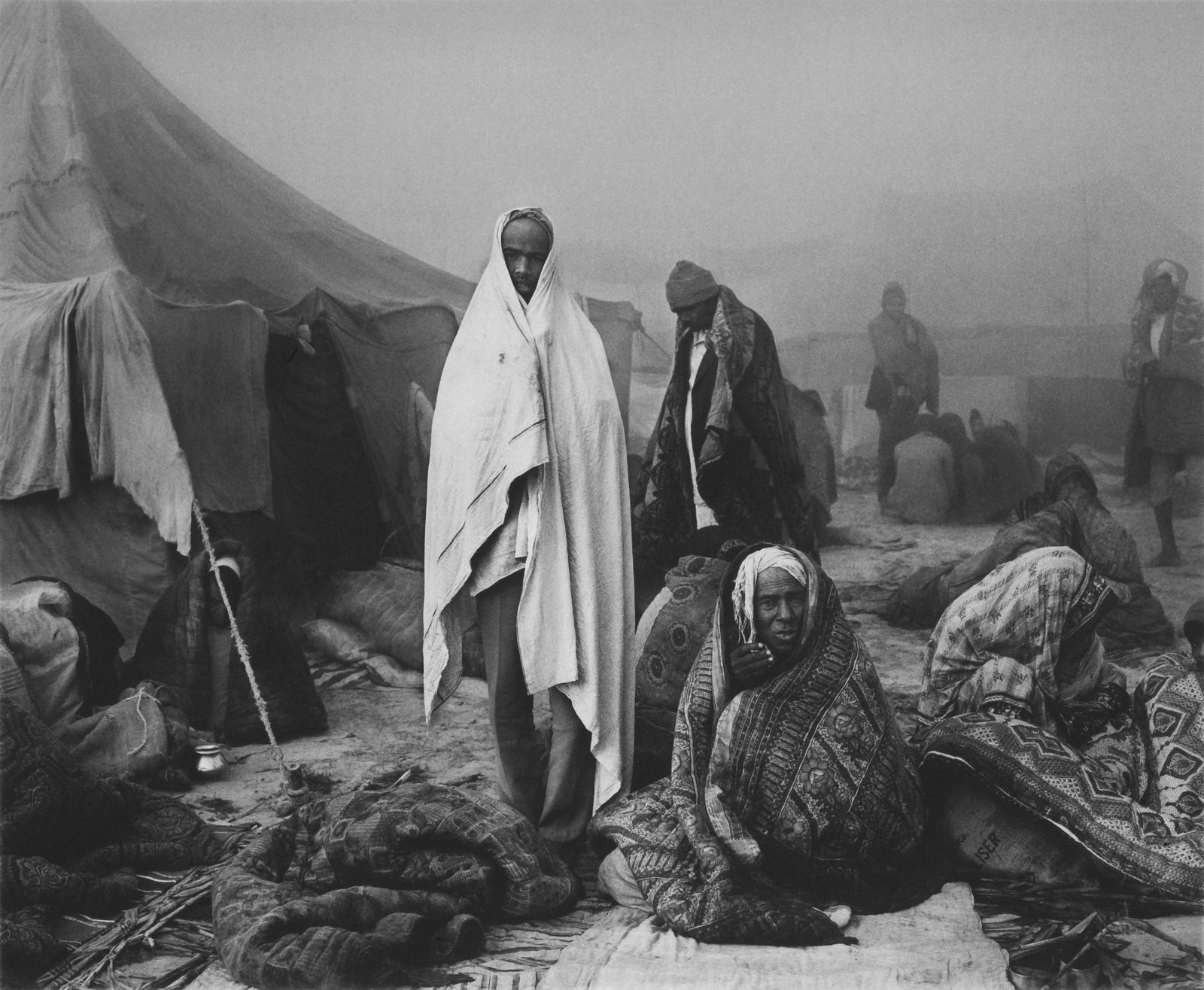 Don McCullin, Early morning at the Kumbh Mela, Allahabad, India, 1989