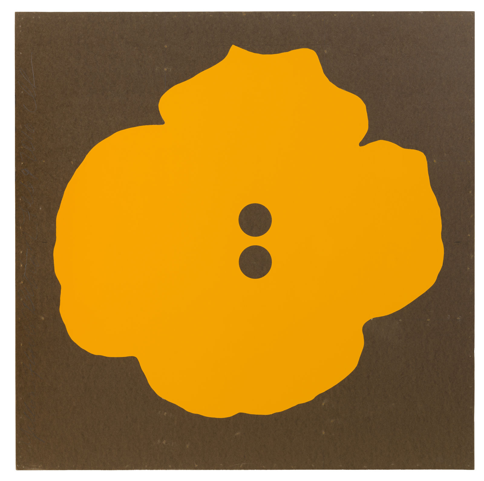 Donald Sultan, Yellow Flower Button Feb 9 2016, 2016