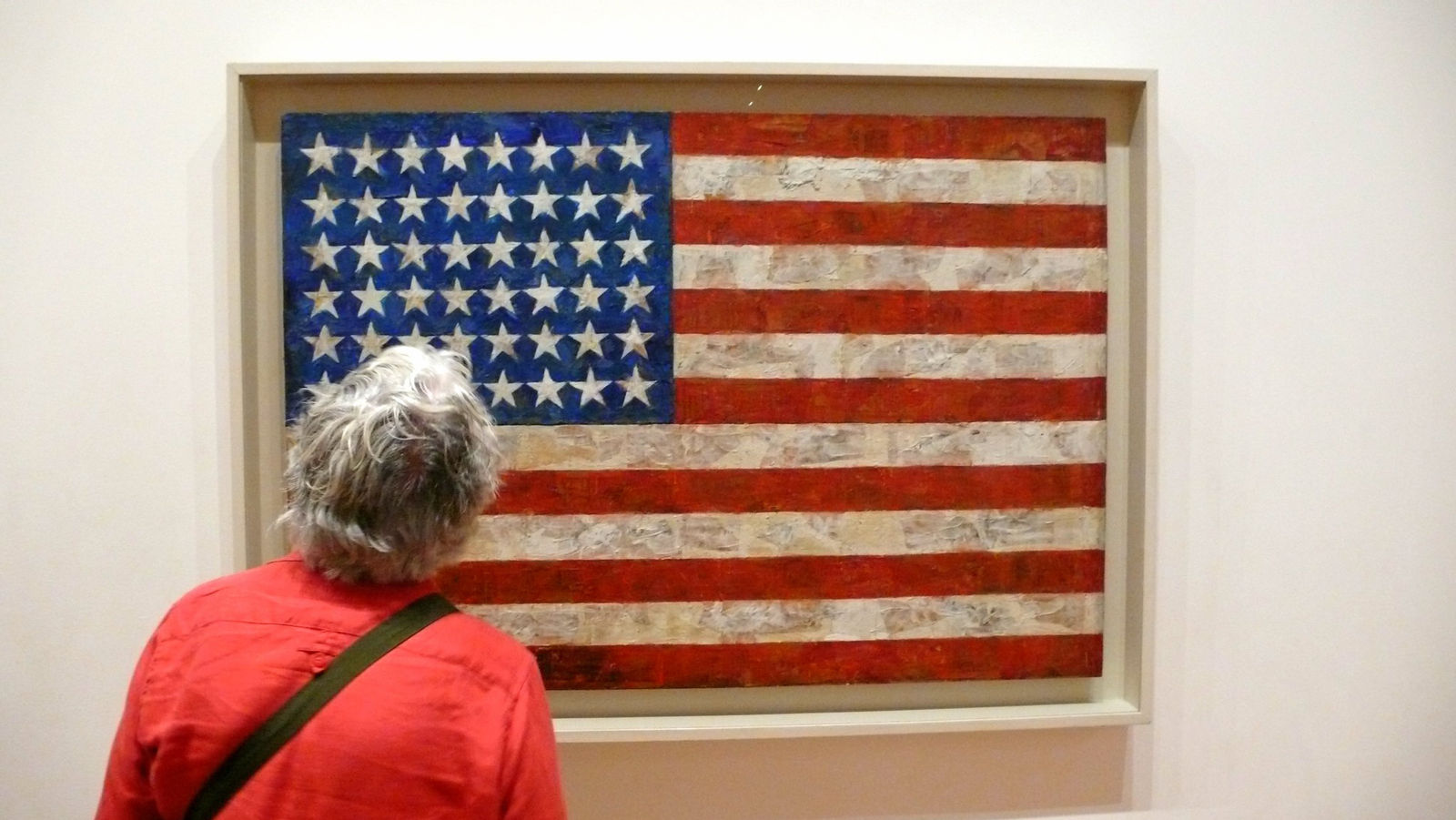 Contemplating jasper johns, Taken on September 11, 2009 Photo by A tea but no e is licensed under CC BY 2.0.