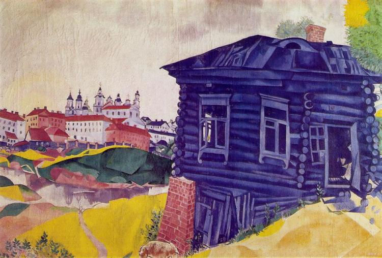 Marc Chagall La maison bleue (The Blue House), 1917