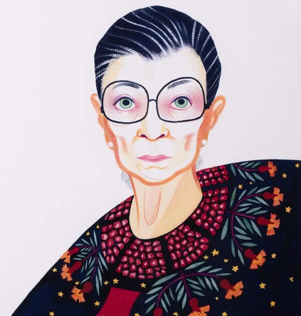 Eleanor Davis Portrait of Ruth Bader Ginsburg From the estate of Ruth Bader Ginsburg