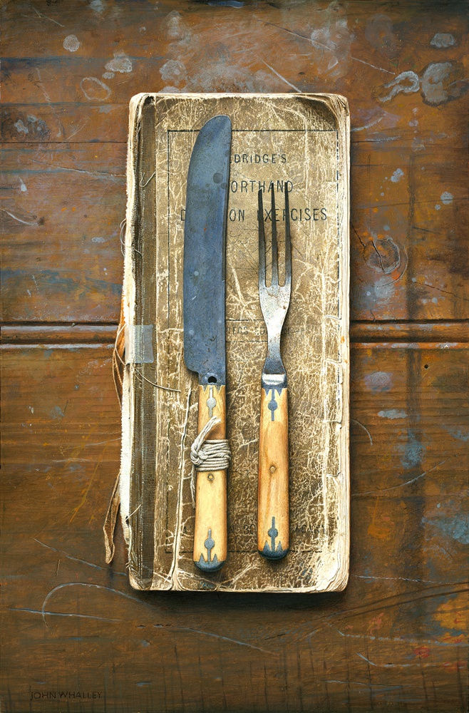 John Whalley Shorthand, 2016 Egg Tempera on panel 24 x 16 inches