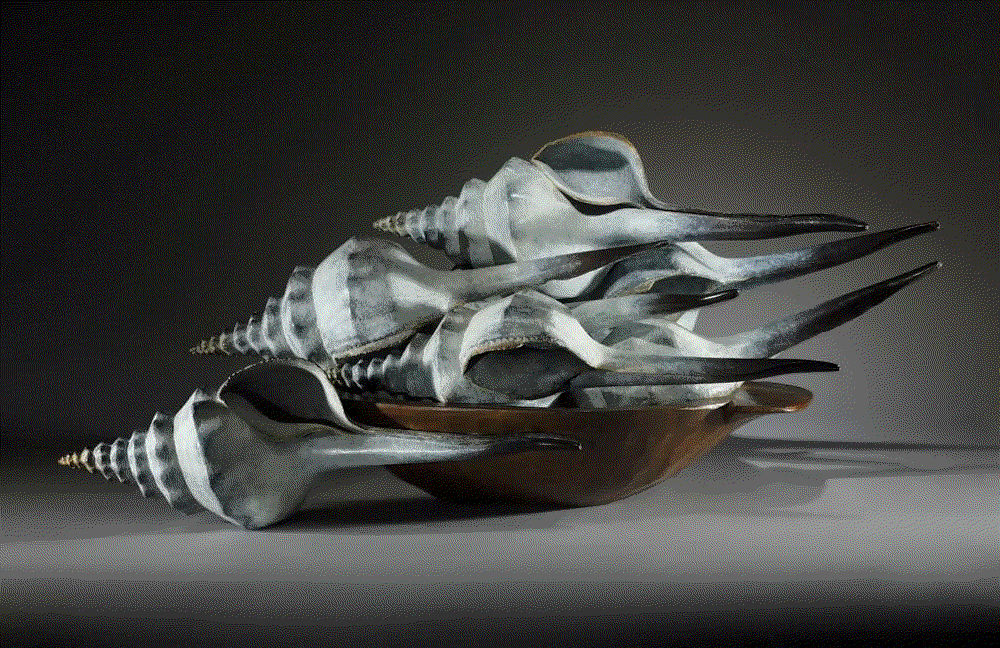 Luis Montoya and Leslie Ortiz ALL ABOARD, 2012 Patinated Bronze 16½ x 40 x 19 inches Available at Surovek Gallery