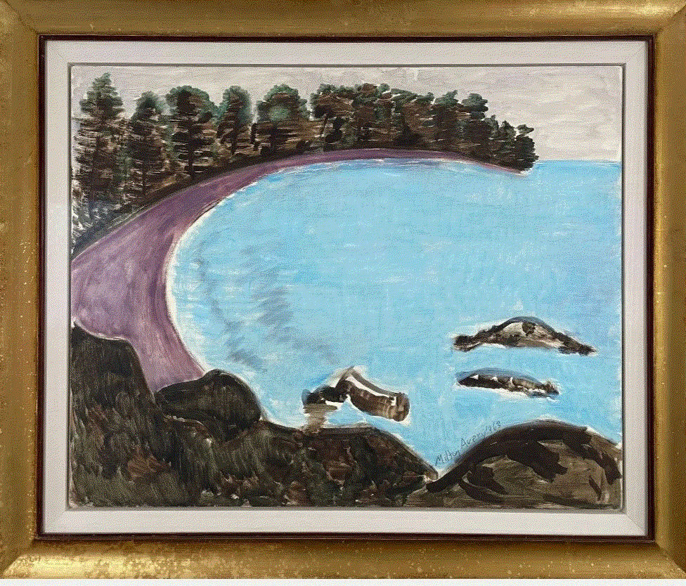 Milton Avery SEASIDE, 1975 Oil on canvas 28 x 43 in 71.1 x 109.2 cm Available at Surovek Gallery