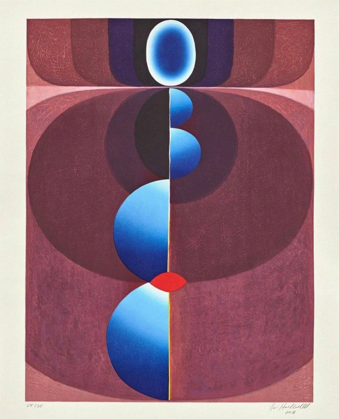 Loie Hollowell STANDING IN SHADOW, 2018 Ukiyo-e Japanese style woodcut Image Size: 24 x 18 inches Paper Size: 28 x 21 inches 19/25 Available at Surovek Gallery