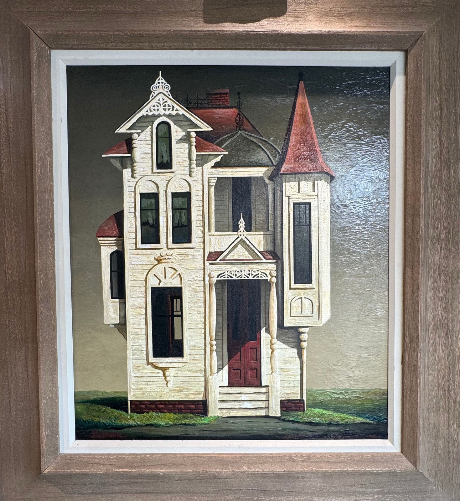 Orville Bulman THE GOVERNOR'S MANSION, 1964 Oil on canvas 28 x 24 in 71.12 x 60.96 cm Framed: 38 x 34 in 96.5 x 86.4 cm Available at Surovek Gallery