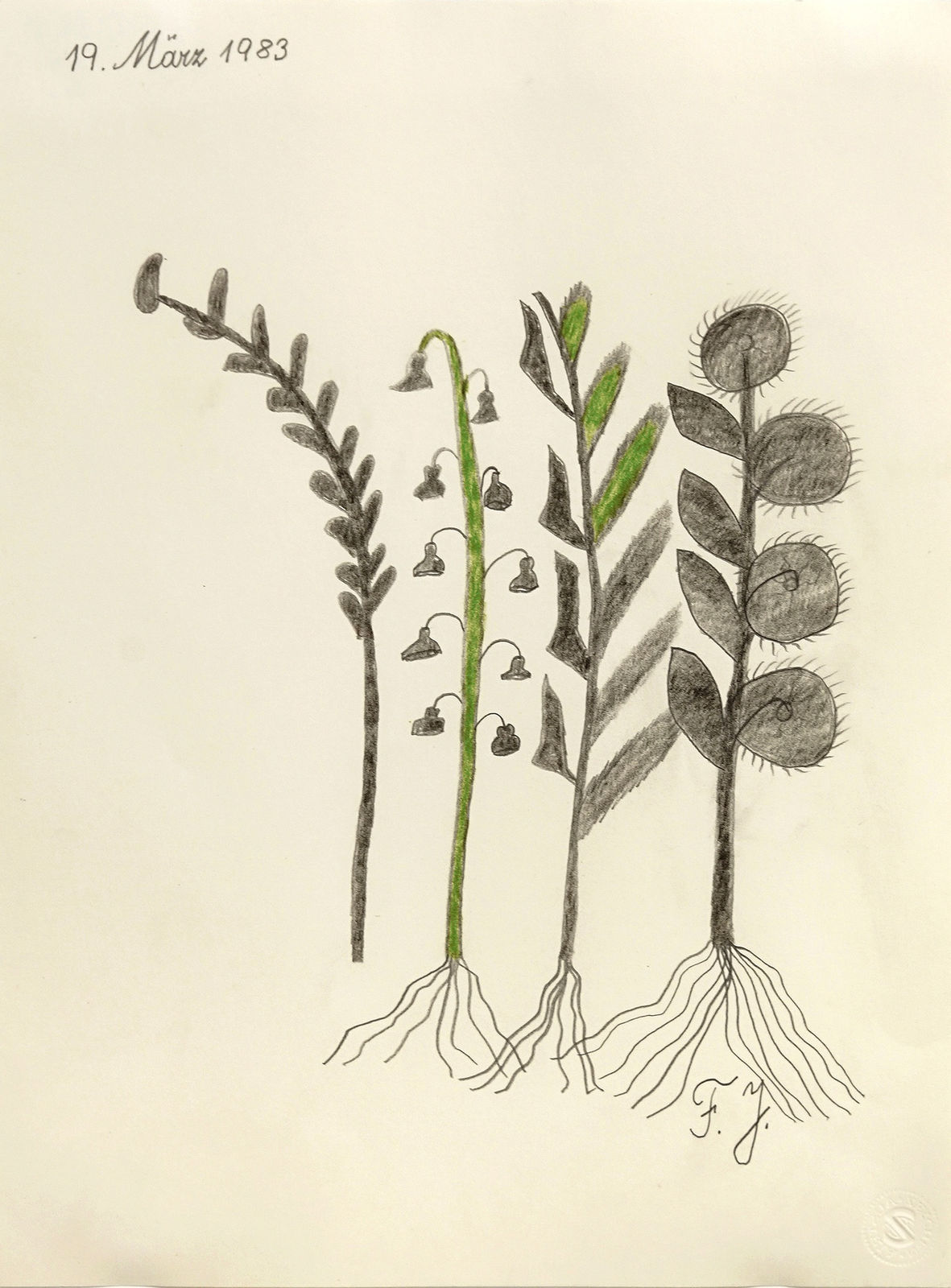 UTE STEBICH COLLECTION, ART, #2 - Johann Fischer (1919-2008) - 19. Marr 1993