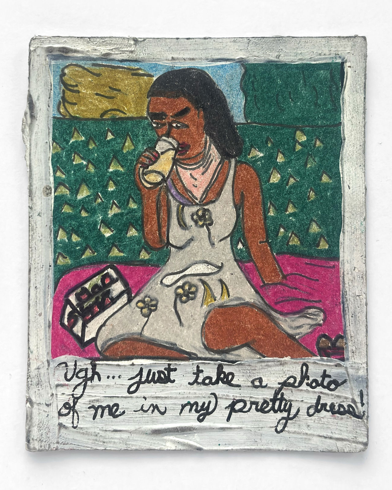 EDWARD CUSHENBERRY, UGH ... JUST TAKE A PHOTO OF ME IN MY PRETTY DRESS!, 2025