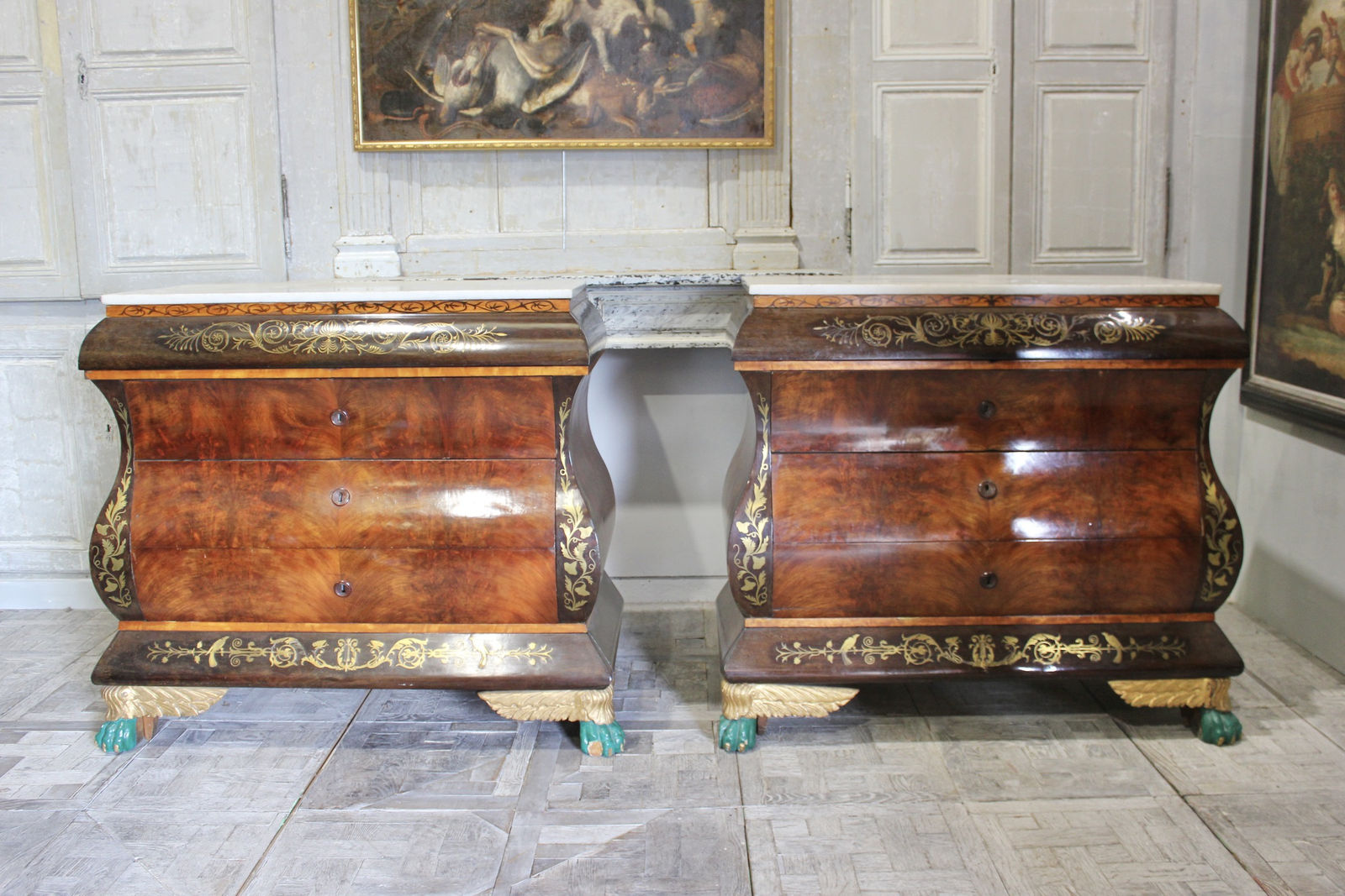 Pair of 19th century Majorcan commodes, Circa 1830