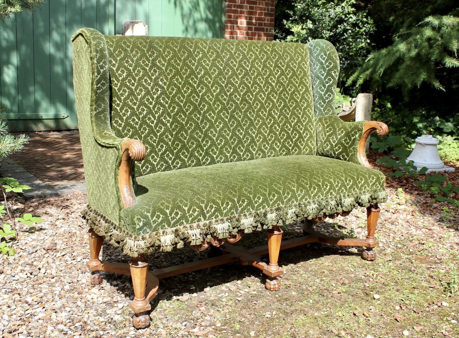 19th century baroque settee