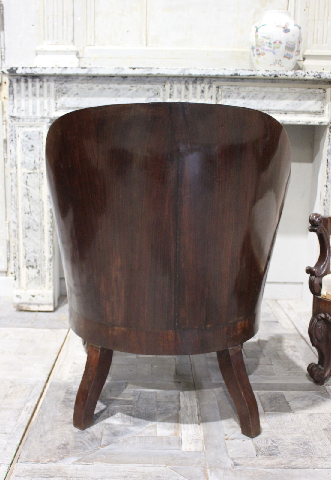 Pair of 19th century tub chairs