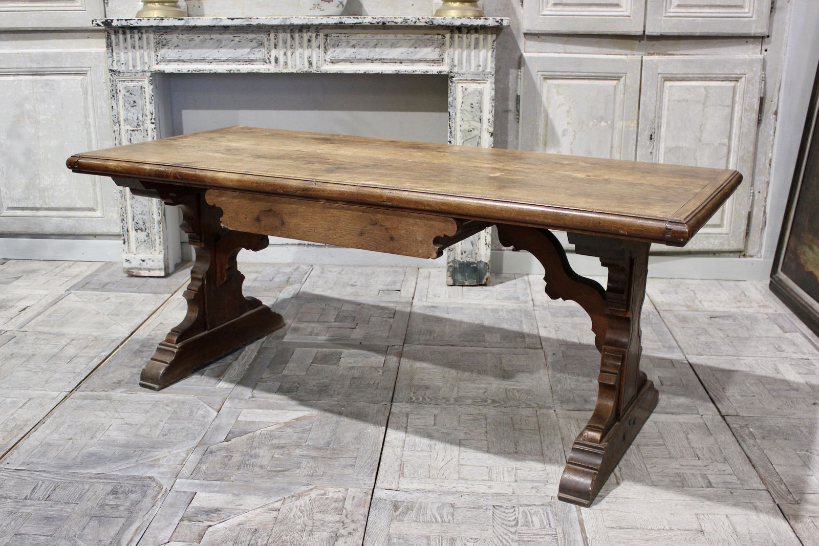 19th century French trestle table, circa 1800